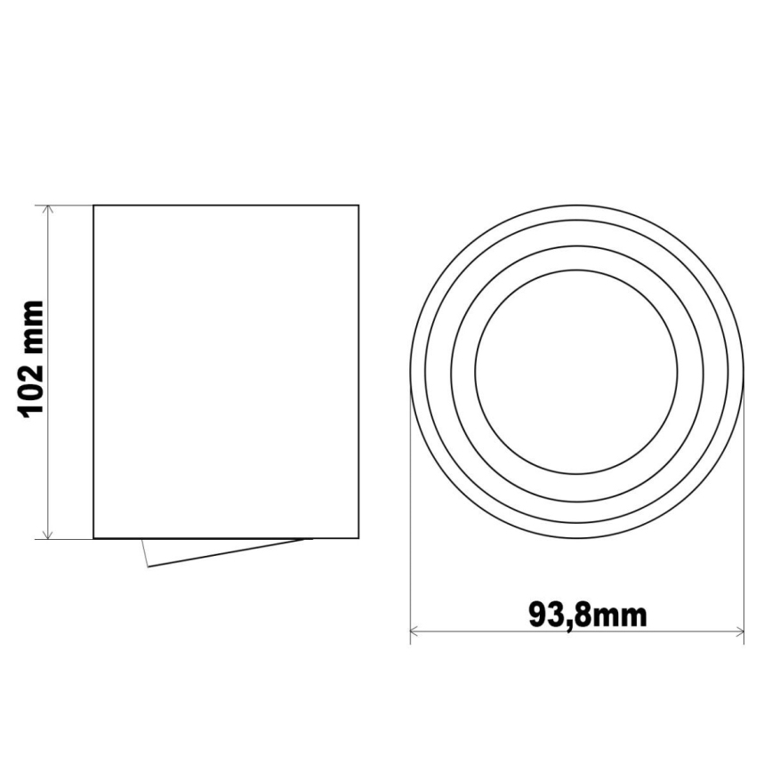 LED Спот TUBA 1xGU10/5W/230V 2700K бял