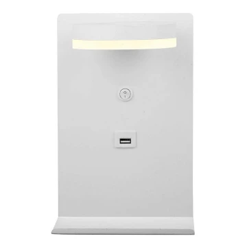 LED Стенна лампа със зарядно устройство COMPACT LED / 4W / 230V