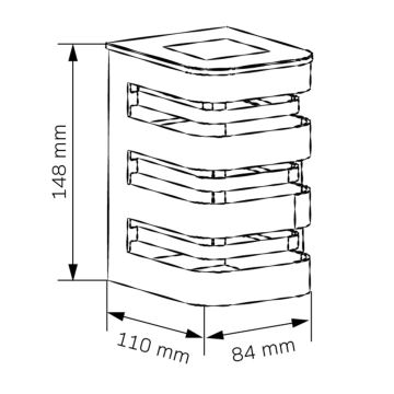 LED Соларен аплик AGIDE LED/1,2V IP44