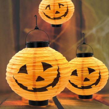 LED Соларна декорация HALLOWEEN LED/150 mAh IP44 тиква