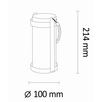 LED Соларна лампа ASKOY LED/1,2V IP44