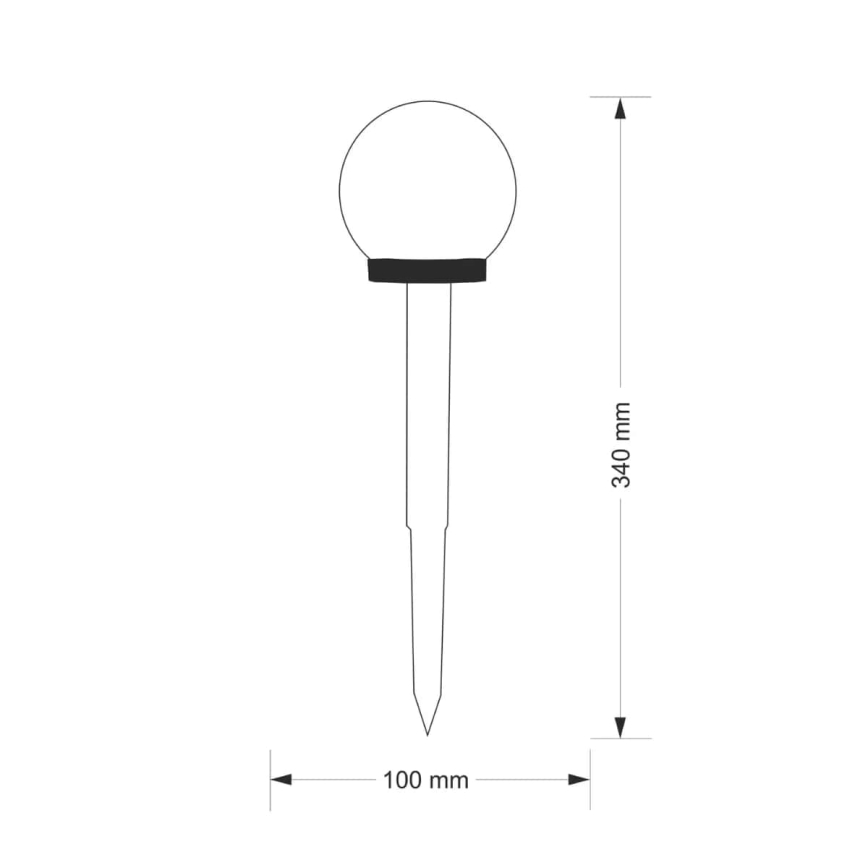 LED Соларна лампа KULA LED/1,2V IP44