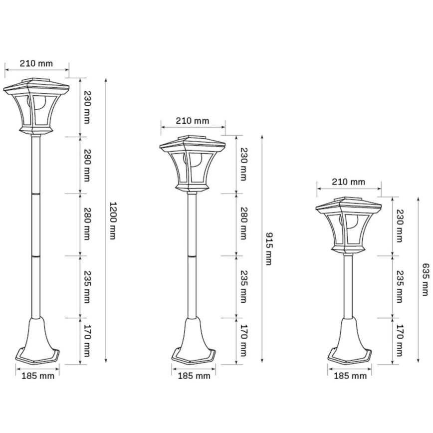 LED Соларна лампа TIRANA LED/1,6W/5V IP44