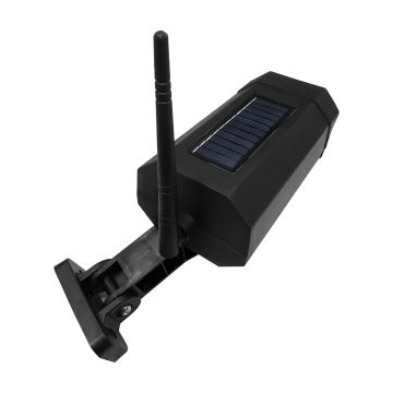 LED Соларна макетна охранителна камера със сензор LED/3,7V IP44 черен + дистанционно управление