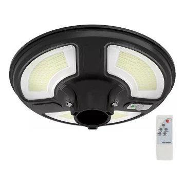 LED Соларна улична лампа със сензор LED/7,5W/3,2V IP65 4000K + дистанционно управление