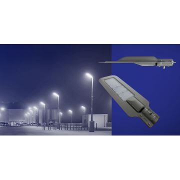 LED Улична лампа KLARK LED/200W/230V IP65 сива