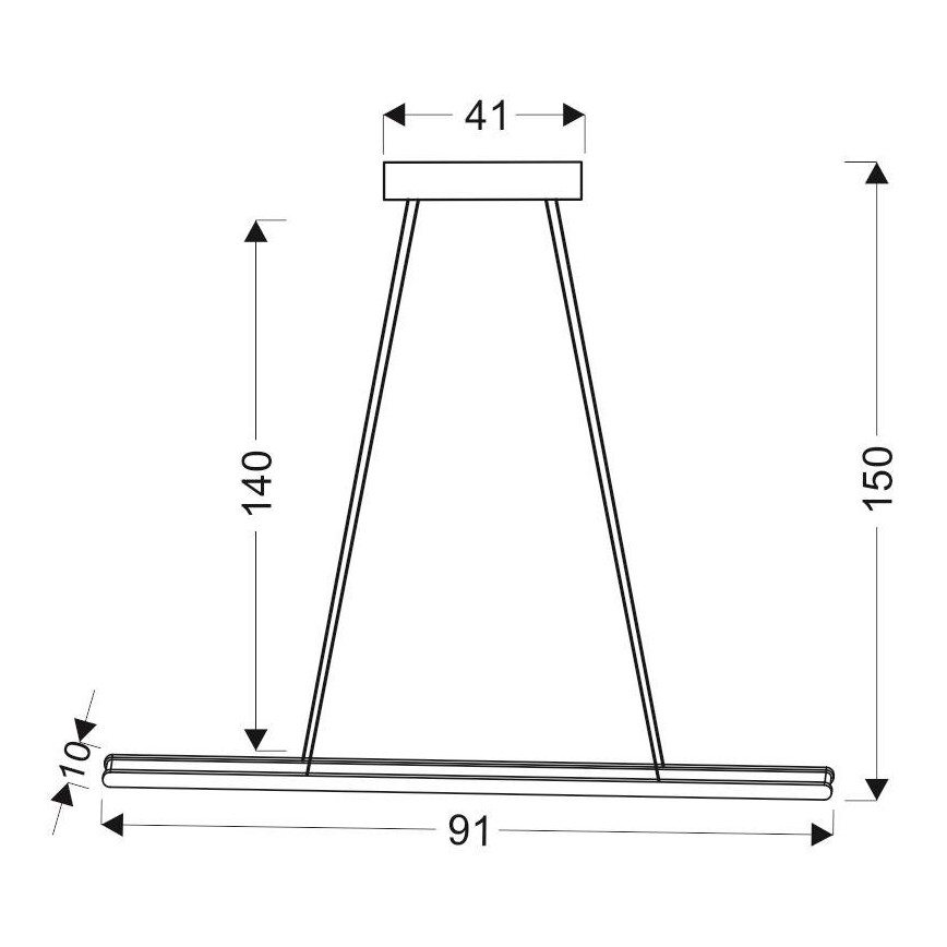 LED Висящ полилей COCONUT LED/28W/230V