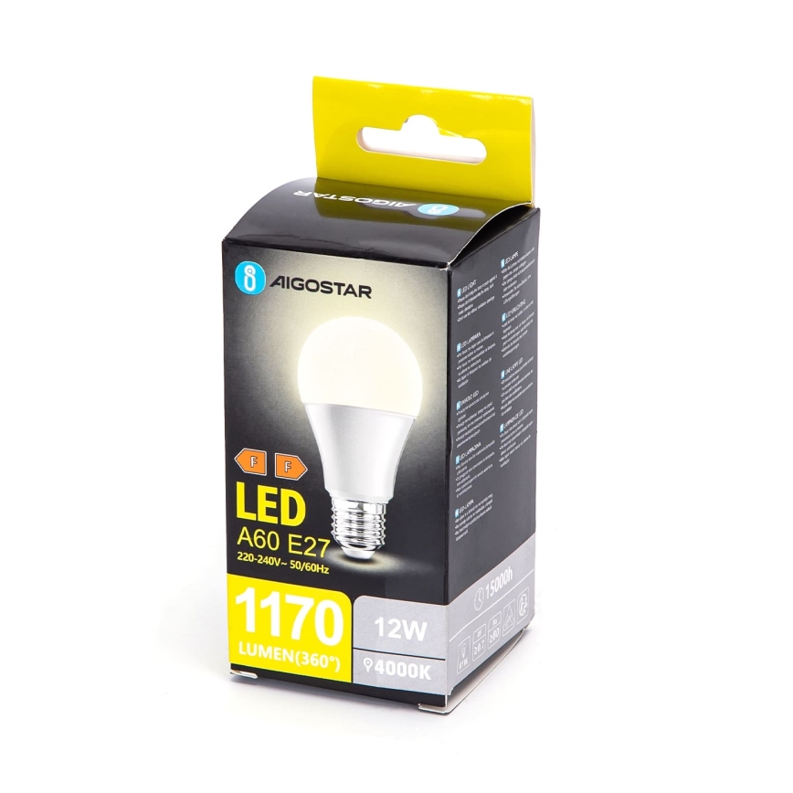 LED Крушка A60 E27/12W/230V 4000K - Aigostar