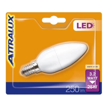 LED Крушка B35 E14/3,2W/230V 2700K - Attralux