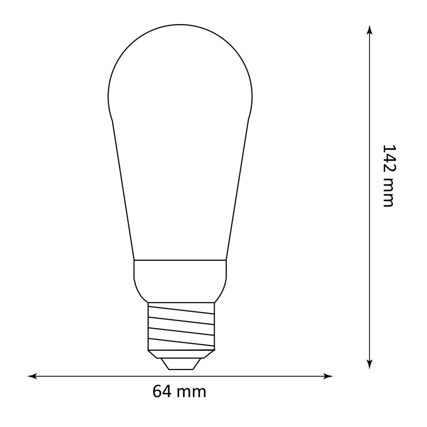 LED Крушка DECO VINTAGE ST64 E27/3,5W/230V 1800K