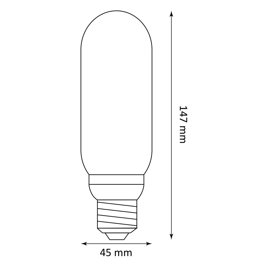 LED Крушка DECO VINTAGE T45 E27/4W/230V 1800K