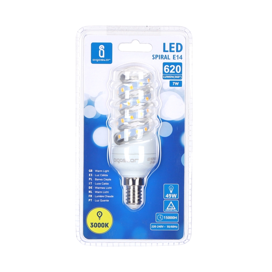 LED Крушка E14/7W/230V 3000K - Aigostar