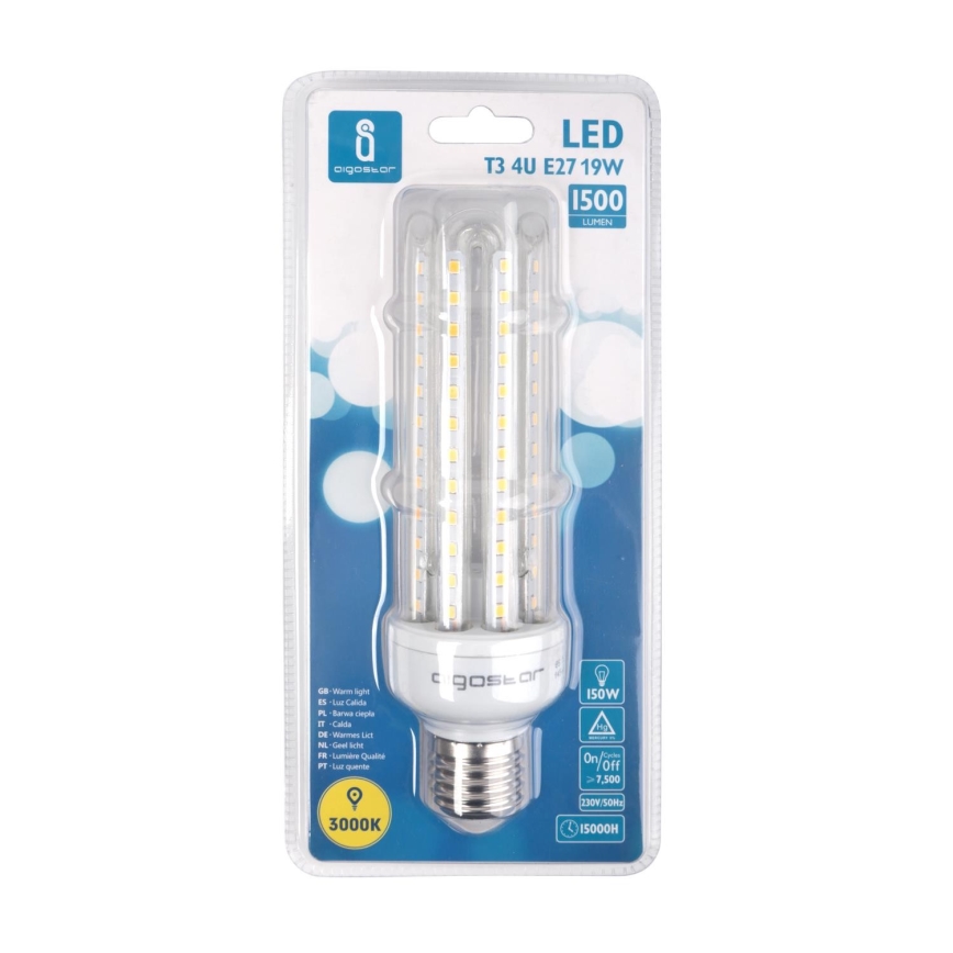 LED Крушка E27/19W/230V 3000K - Aigostar