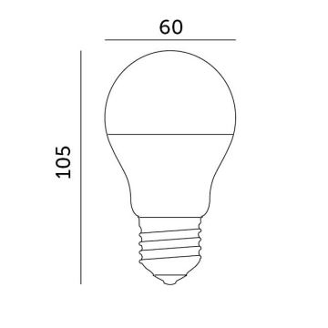 LED Крушка E27/8,5W/230V 3000K