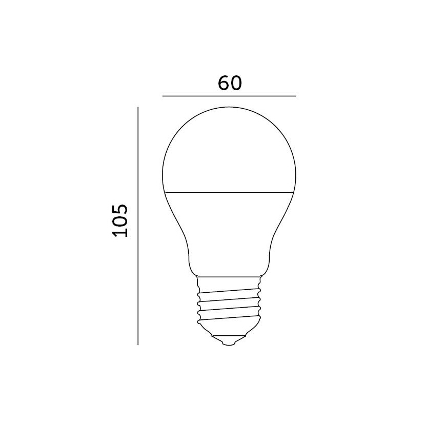 LED Крушка E27/8,5W/230V 3000K