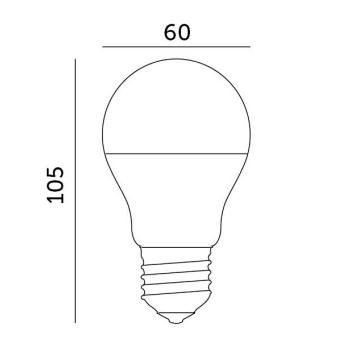 LED Крушка E27/8,5W/230V 4000K