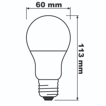 LED Крушка ECO E27/8,5W/230V 4000K 806lm