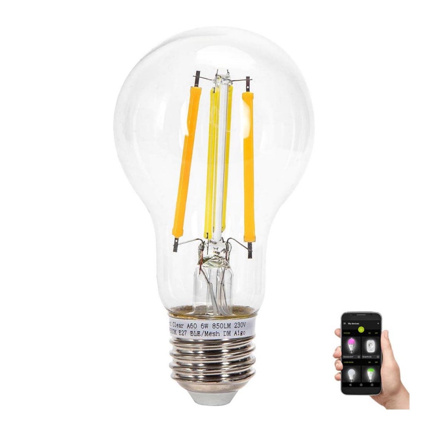 LED Крушка FILAMENT A60 E27/6W/230V 2700-6500K - Aigostar