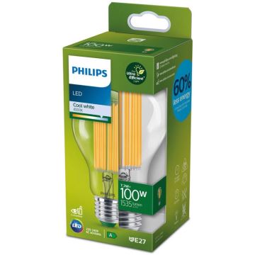 LED Крушка FILAMENT Philips A60 E27/7,3W/230V 4000K