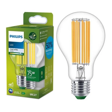 LED Крушка FILAMENT Philips A70 E27/5,2W/230V 4000K