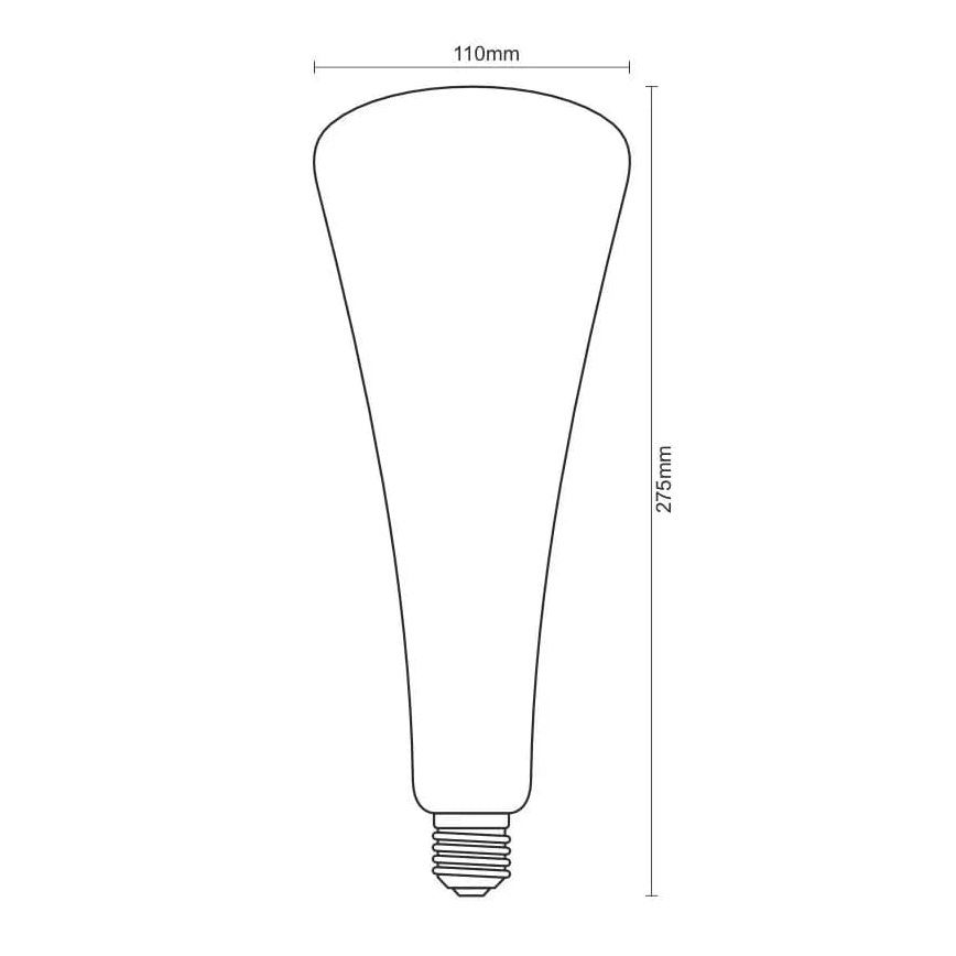 LED Крушка FILAMENT SHAPE T110 E27/5W/230V 1800K син