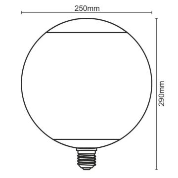 LED Крушка FILAMENT SMOKE G250 E27/4W/230V 1800K