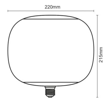 LED Крушка FILAMENT SMOKE T220 E27/4W/230V 1800K