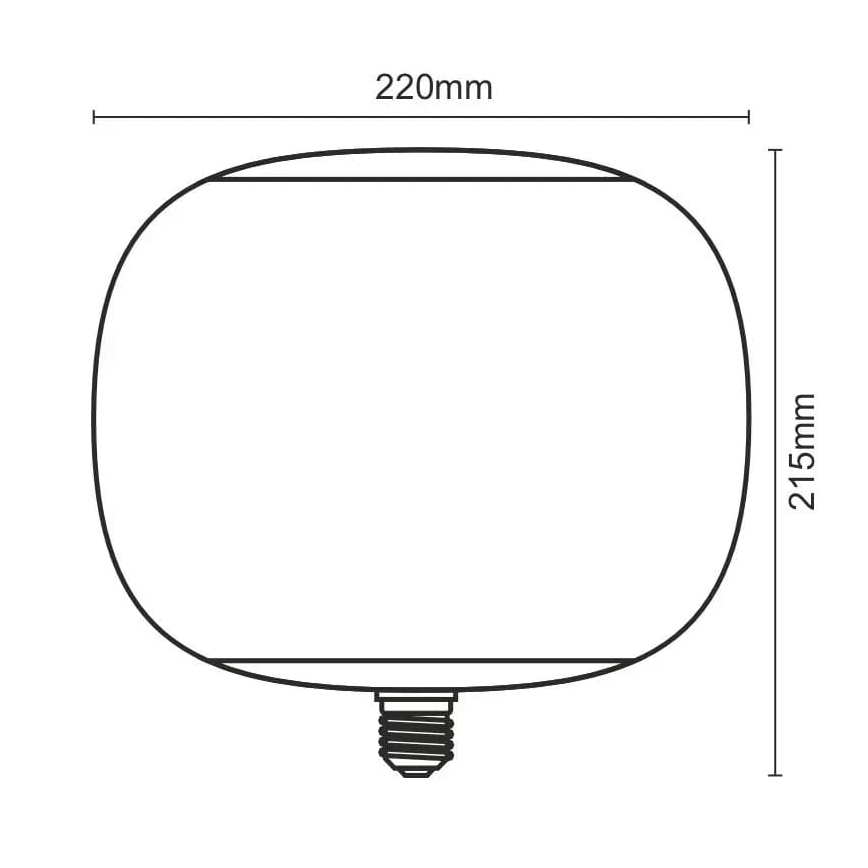 LED Крушка FILAMENT SMOKE T220 E27/4W/230V 1800K