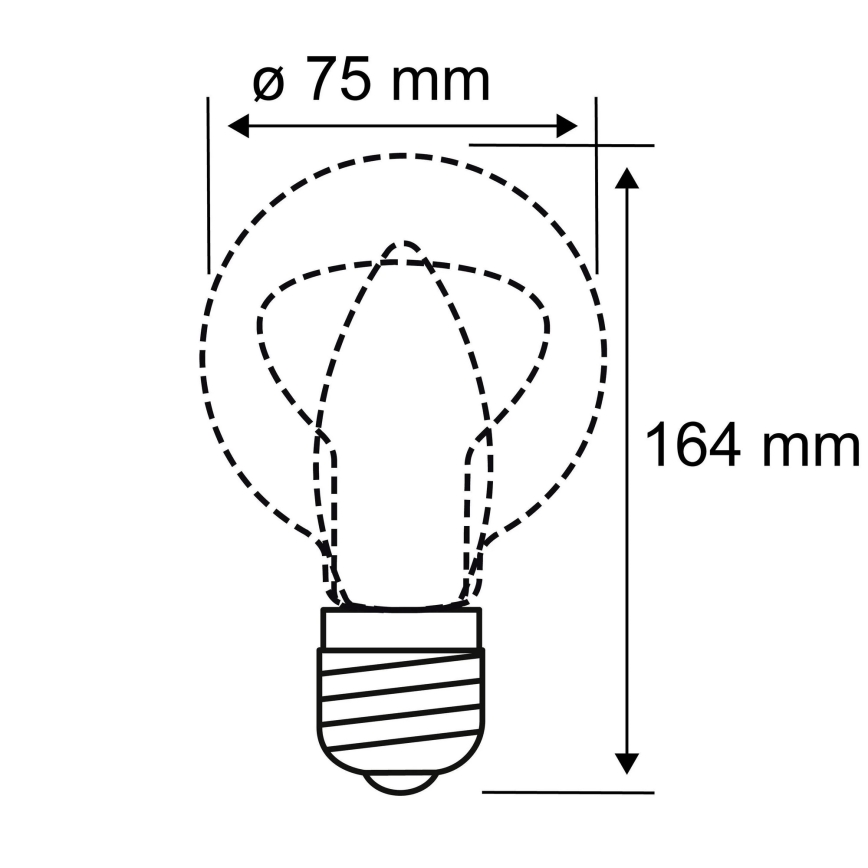 LED Крушка INNER B75 E27/3,5W/230V 1800K - Paulmann 28877