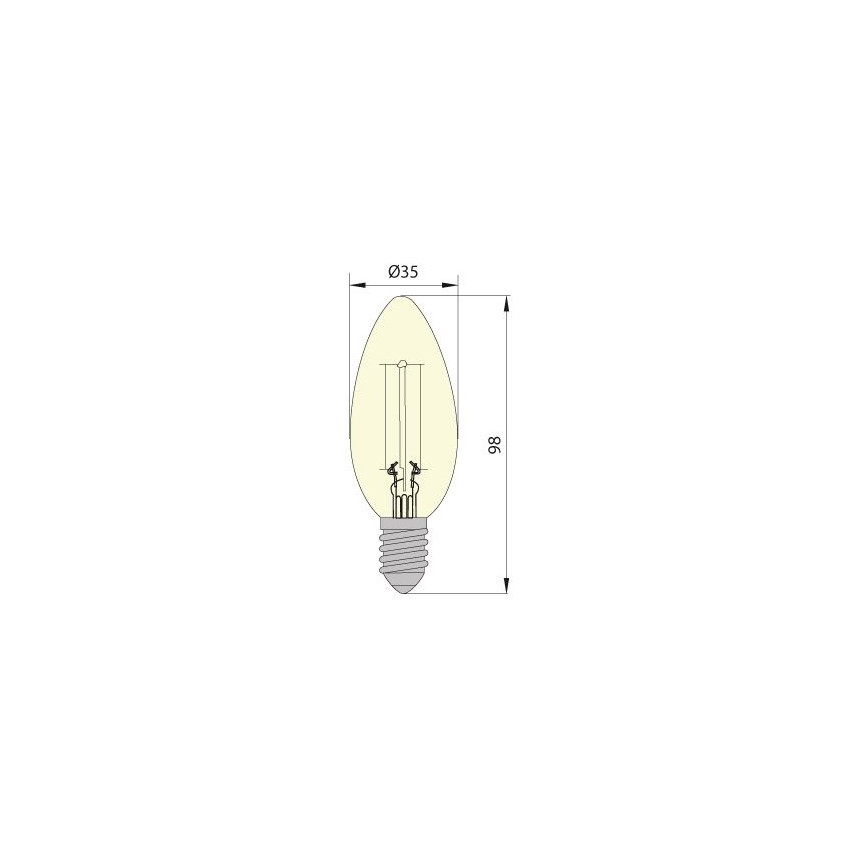 LED Крушка LEDSTAR VINTAGE E14/5W/230V 4000K