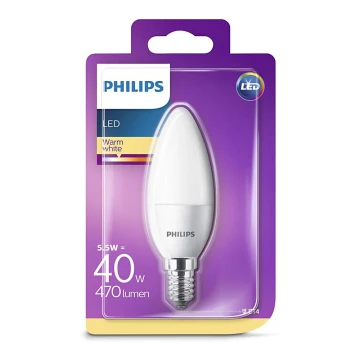 LED Крушка Philips E14/5,5W/230V 2700K