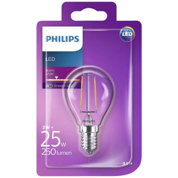 LED Крушка Philips VINTAGE E14/2W/230V 2700K