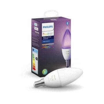 LED крушка с възможност за регулиране Philips Hue БЯЛ И ЦВЕТ E14 / 5.3W / 230V 2200K - 6500K