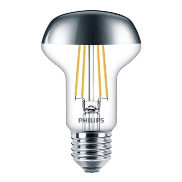 LED Крушка с огледален сферичен връх Philips DECO E27/4W/230V 2700K