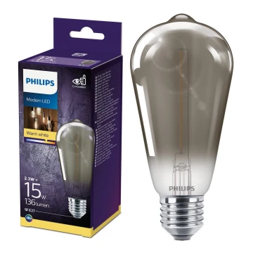 LED Крушка SMOKY VINTAGE Philips ST64 E27/2,3W/230V 2700K