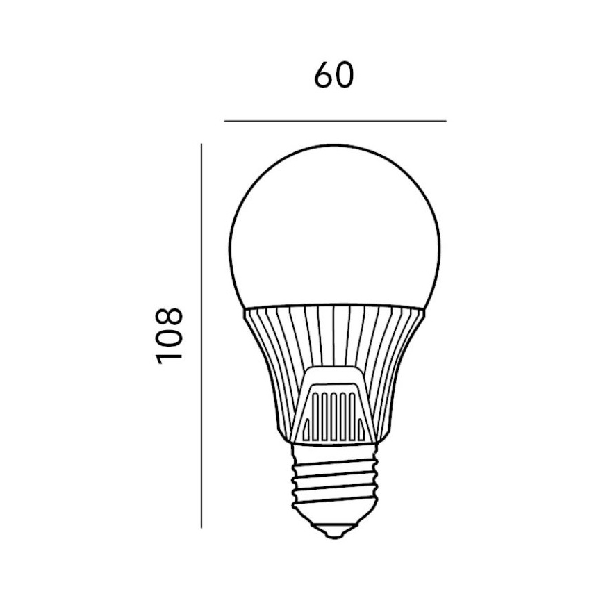 LED Крушка със сензор E27/9W/230V 6500K