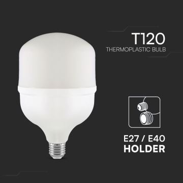 LED Крушка T120 E40 E27/40W/230V 6500K