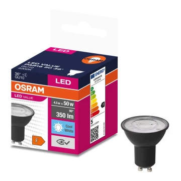 LED Крушка VALUE PAR16 GU10/4,5W/230V 6500K 36° - Ledvance