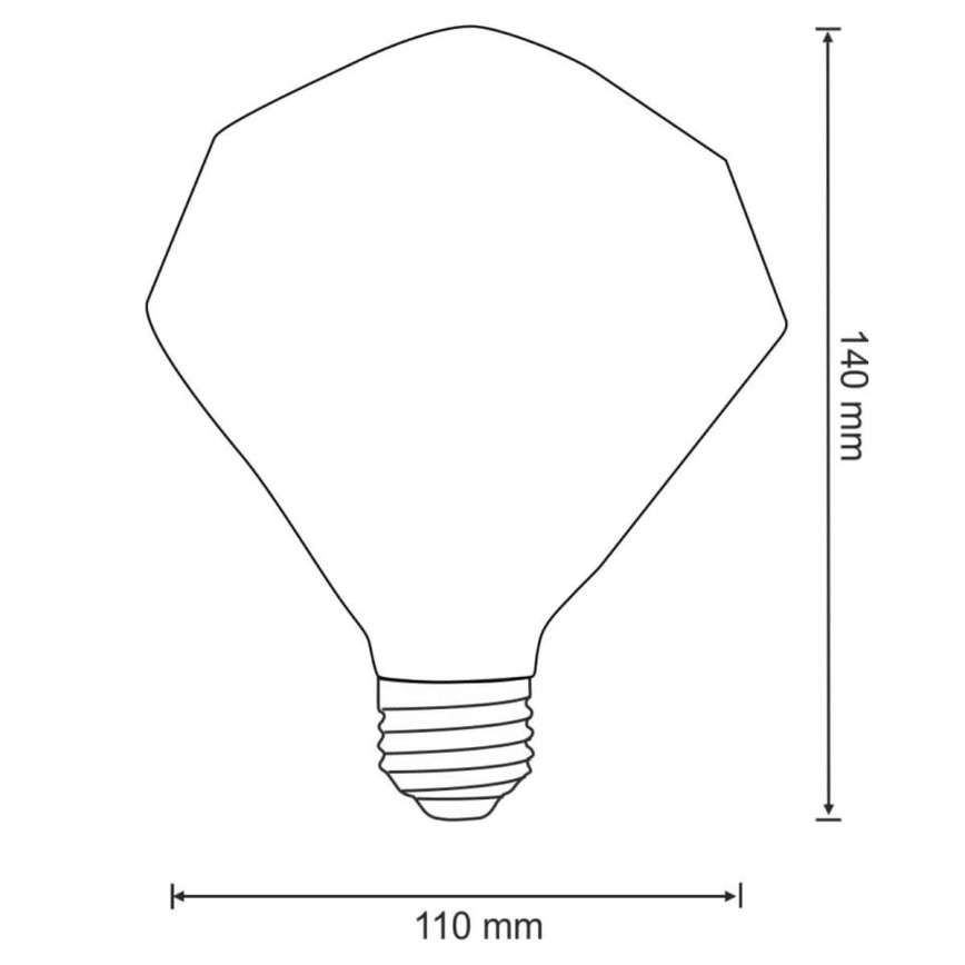 LED Крушка VINTAGE AMBER E27/4W/230V 2700K