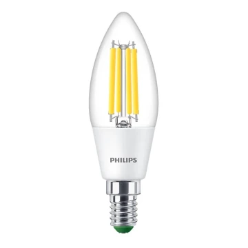 LED Крушка VINTAGE Philips B35 E14/2,3W/230V 4000K