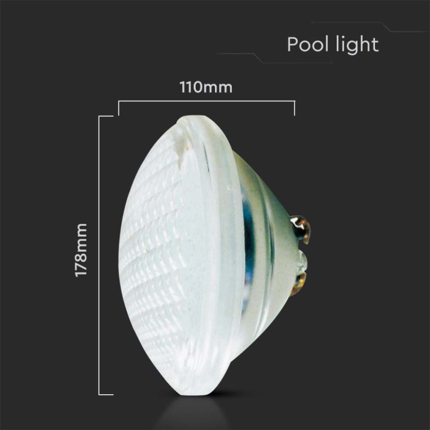 LED Крушка за плувен басейн LED/25W/12V IP68 6500K