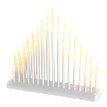 LED Коледен свещник 33xLED/1W/230V топло бяло