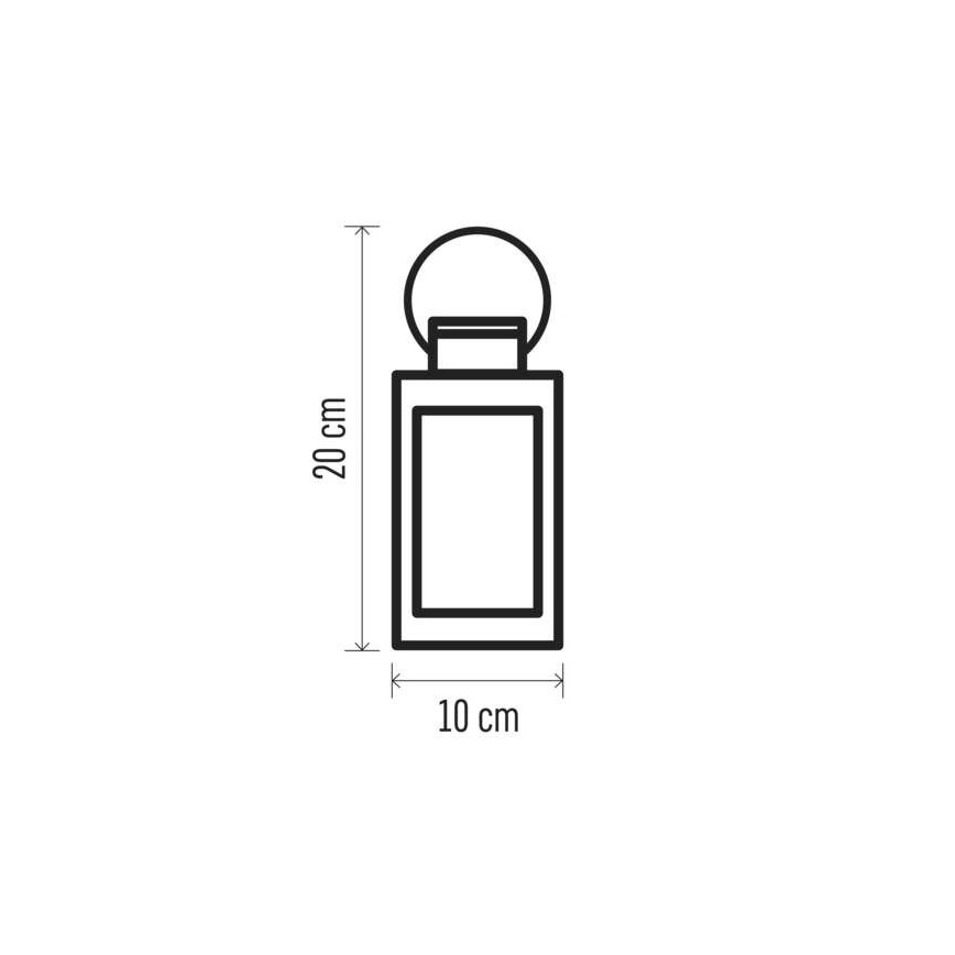 LED Коледна декорация 1xLED/3xAAA черна