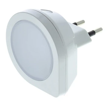 LED Контакт с ориентировъчна светлина със сензор LED/0,4W/230V 3000K бял