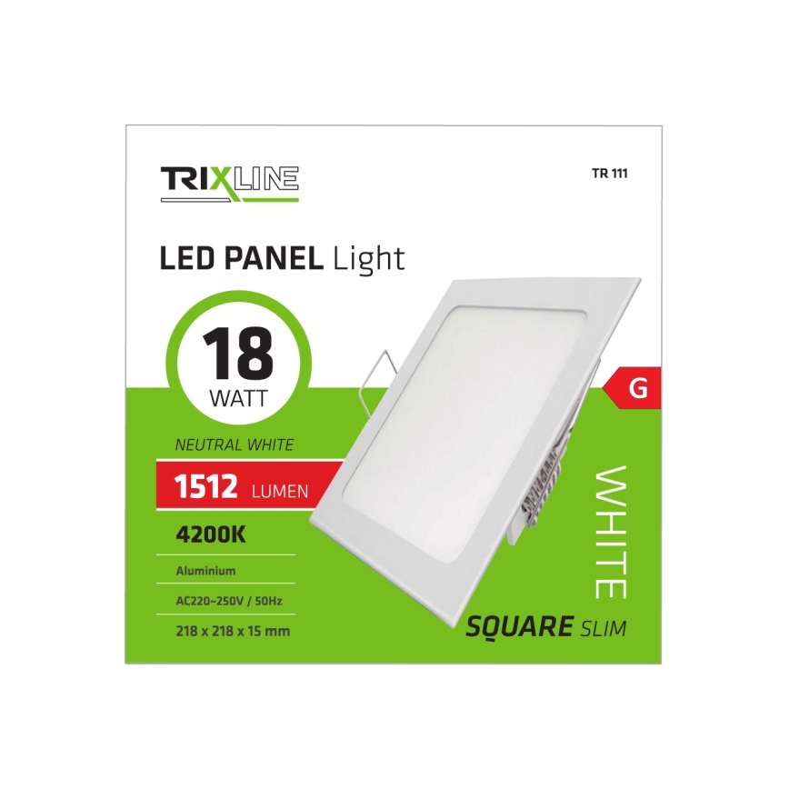 LED Осветление за окачен таван SQUARE LED/18W/230V 4200K