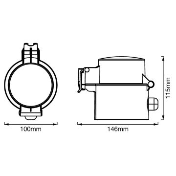 Ledvance - Екстериорен смарт щепсел SMART+ PLUG 3680W IP44 Wi-Fi