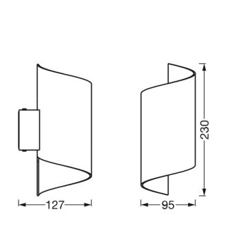 Ledvance - LED Димируем аплик SMART+ TWIST LED/12W/230V 3000-6500K Wi-Fi бял