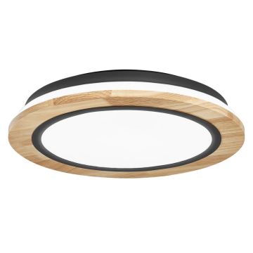 Ledvance - LED Димируем плафон SMART+ ORBIS WOOD LED/24W/230V 2700-6500K дъб Wi-Fi