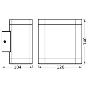 Ledvance - LED Екстериорен аплик ENDURA STYLE DALLAS LED/9W/230V IP44