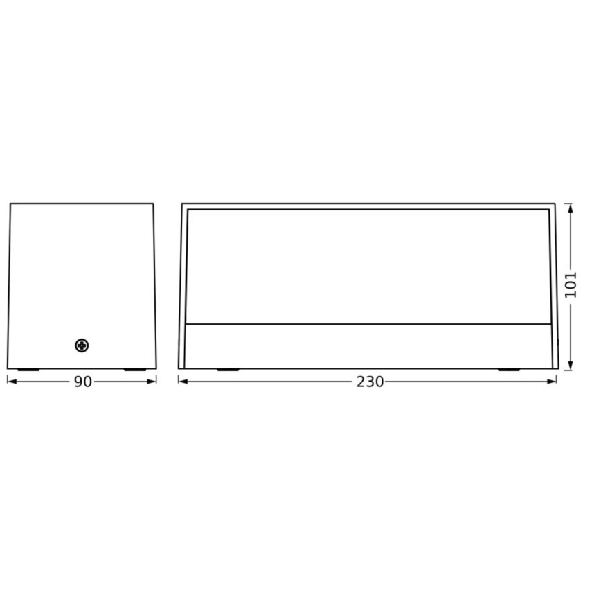 Ledvance - LED Екстериорен аплик ENDURA STYLE IDRI 2xLED/6,25W/230V IP65